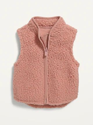 Pink Sherpa Vest for Baby | Old Navy (US)
