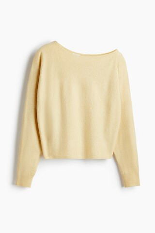 H & M - One-Shoulder Sweater - Yellow | H&M (US + CA)
