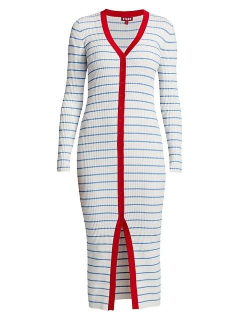 Shoko Striped Body-Con Midi-Dress | Saks Fifth Avenue