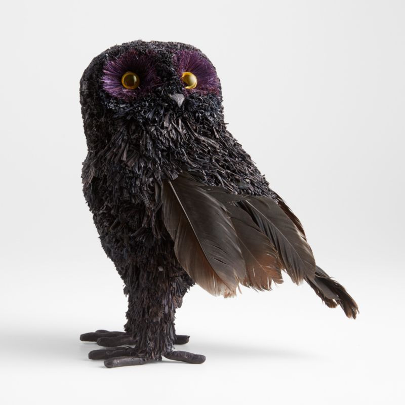 Large Corn Husk Owl + Reviews | Crate and Barrel | Crate & Barrel