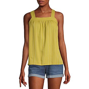 a.n.a Womens Square Neck Sleeveless Tank Top | JCPenney