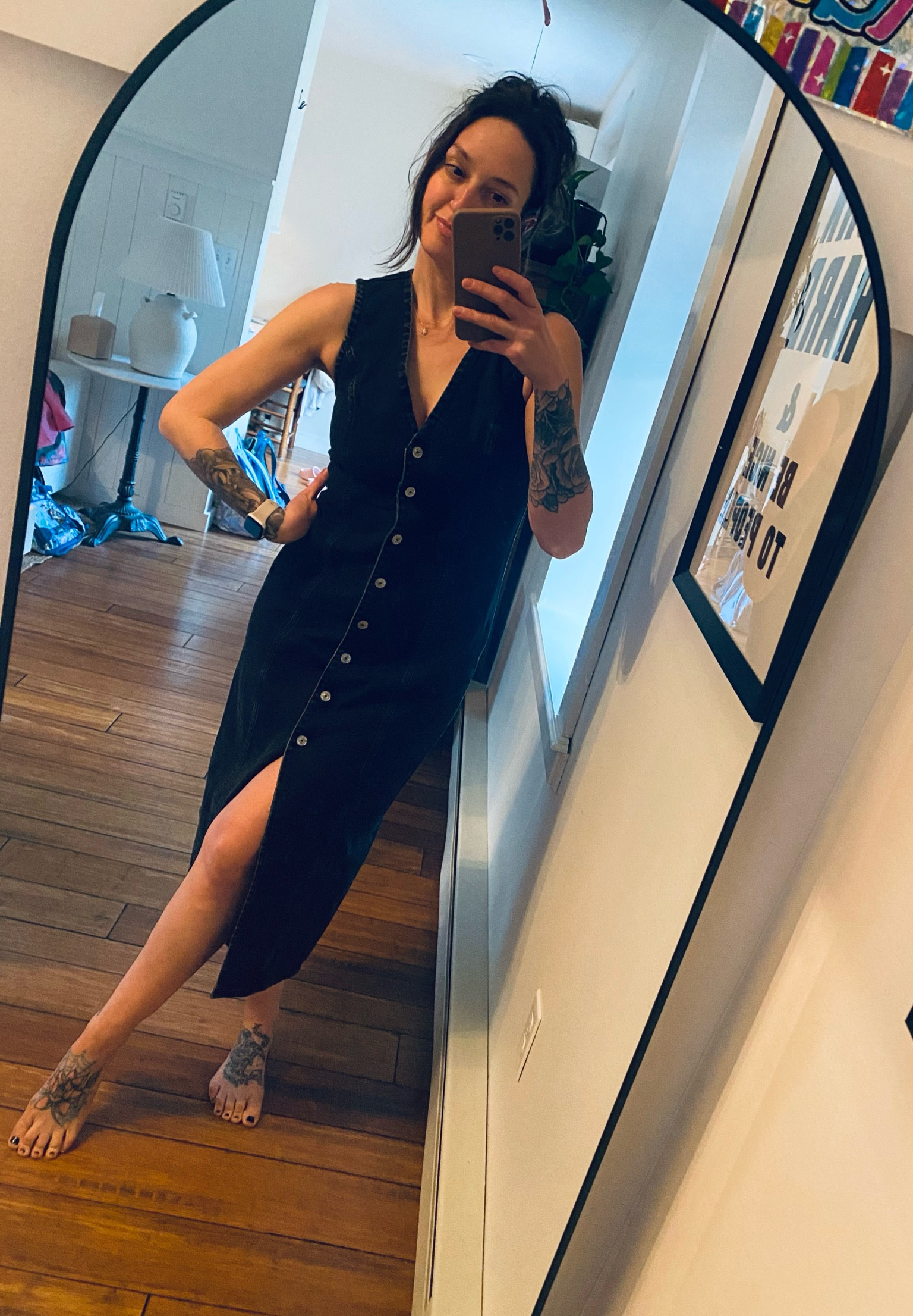 Can’t wait to wear this denim dress! Wearing size small

#LTKSeasonal #LTKstyletip