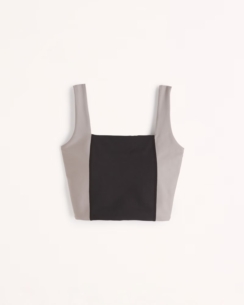 YPB sculptLUX Squareneck Slim Tank | Abercrombie & Fitch (US)