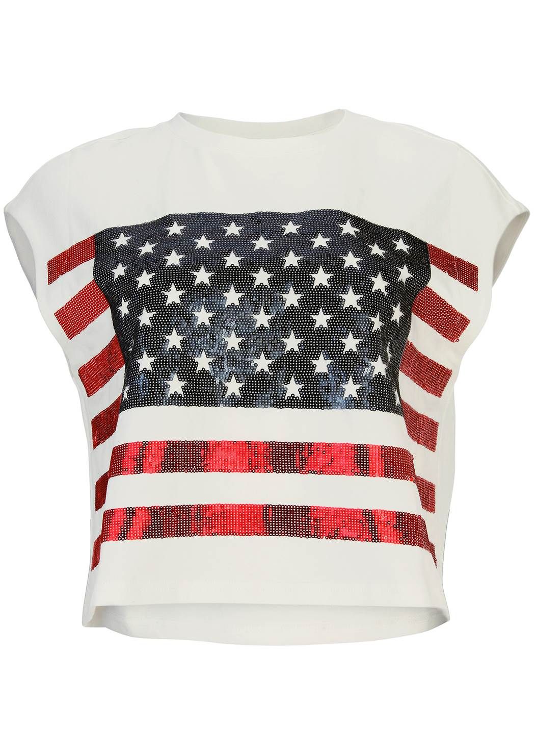 Stars Stripes Sequin Top | VENUS