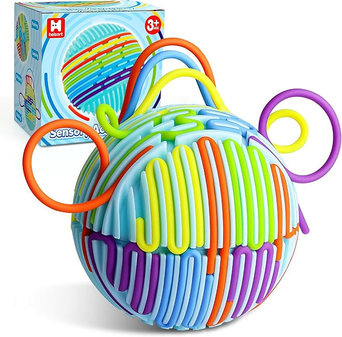 Sensory Fidget Toys for Kids Adults, Sensory Activity Ball with 20 Strings, Sensory Toys for Auti... | Amazon (US)