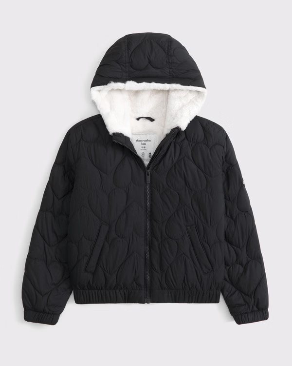 girls cozy puffer | girls 30% off select styles | Abercrombie.com | Abercrombie & Fitch (US)