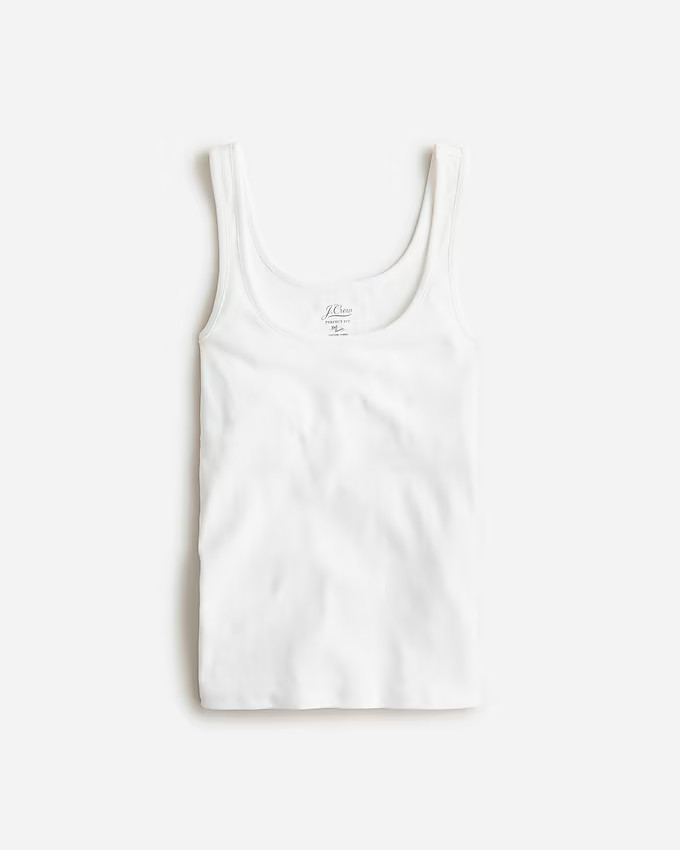 Perfect-fit shelf-bra tank top | J. Crew US