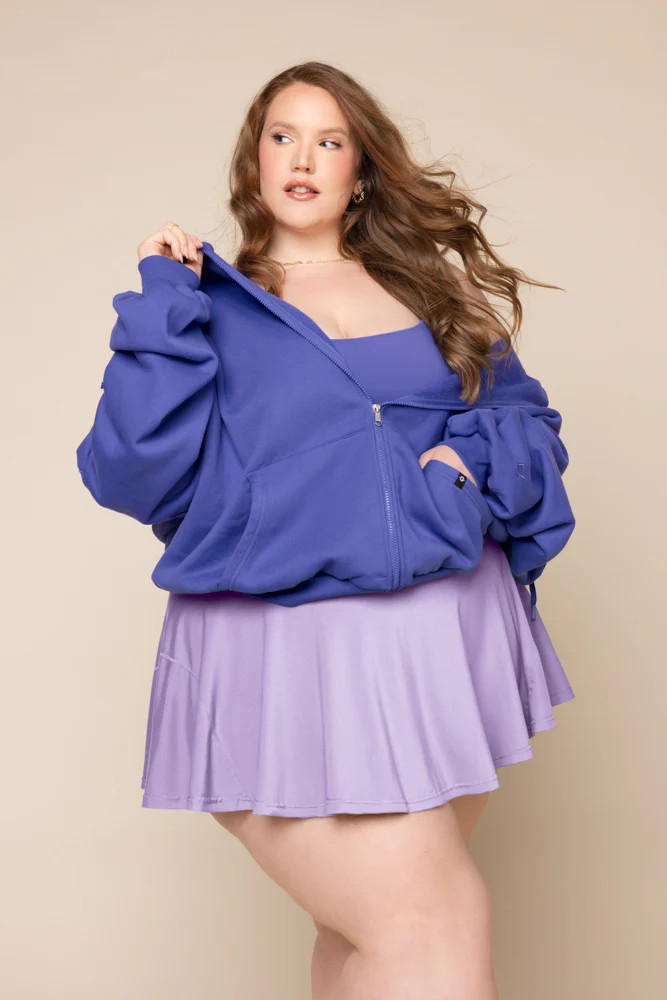 Zip Cloud Hoodie - Iris | POPFLEX