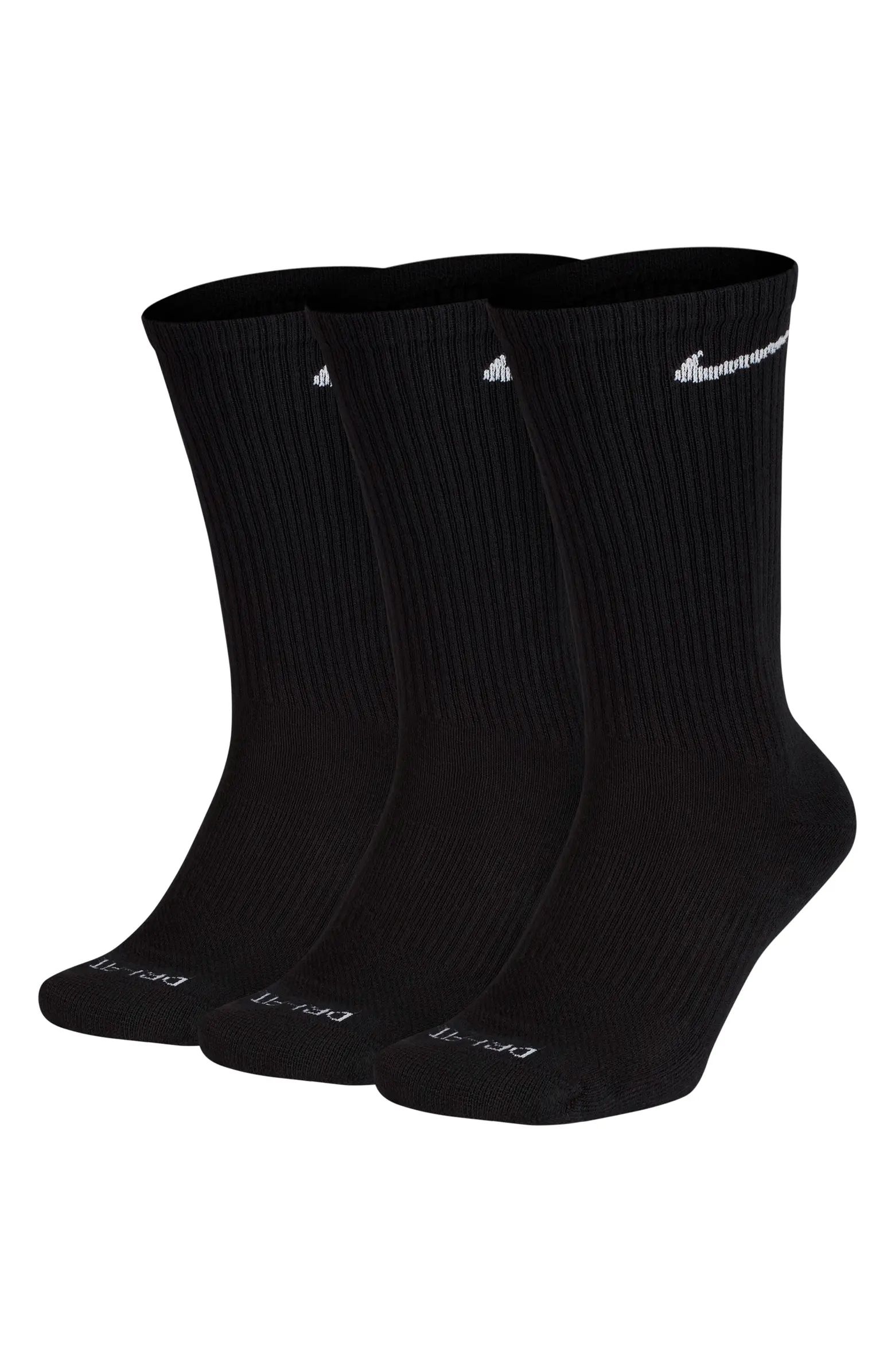 Nike Dry 3-Pack Everyday Plus Cushion Crew Training Socks | Nordstrom | Nordstrom