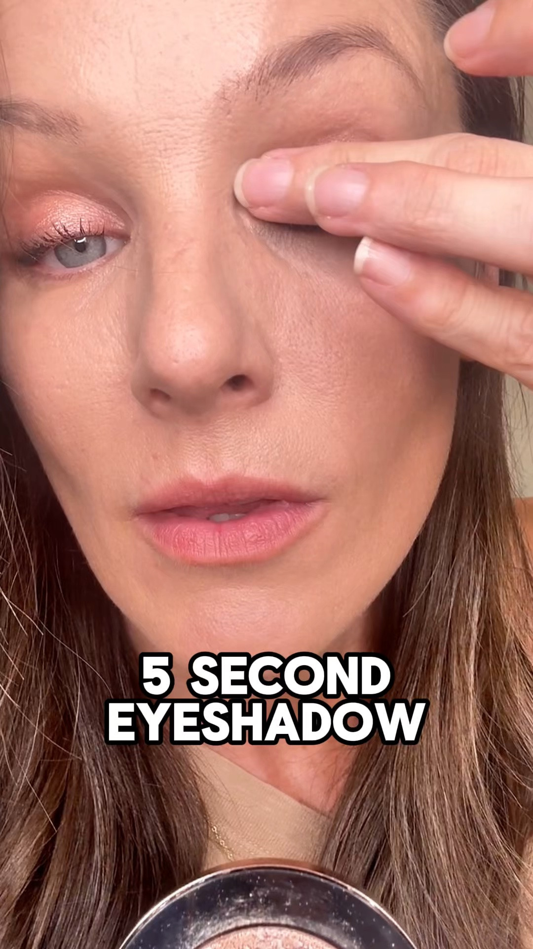 Glaze is the pink champagne shade I reach for almost every day because it brightens my eyes instantly and makes my lashes pop. This multichrome shadow gives a smooth, luminous glow with zero fallout and lasts all day. With a finger it’s chrome-foil, and with a brush it becomes the prettiest soft shimmer—perfect for a one-and-done look that still feels dimensional.
 #makebeauty #makebeautyeyeshadow #eyeshadow #beautyover40

#LTKBeauty #LTKOver40 #LTKgrwm