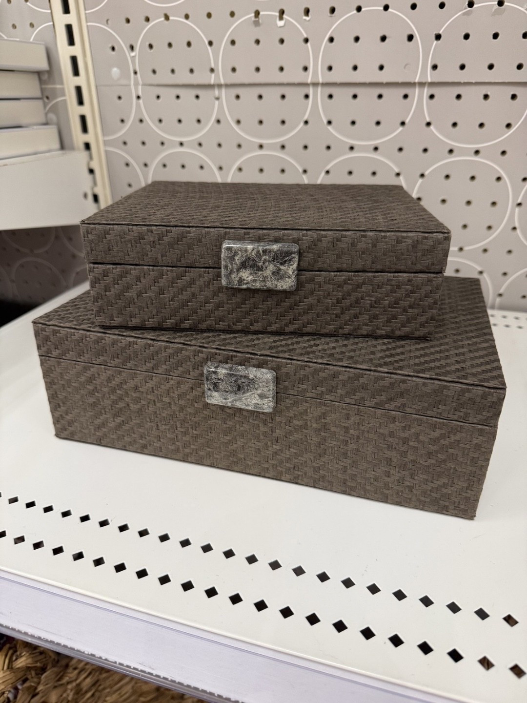 Boxes like this act as decor but hold things like remotes and chargers!

#LTKdayinmylife #LTKHome #LTKSeasonal