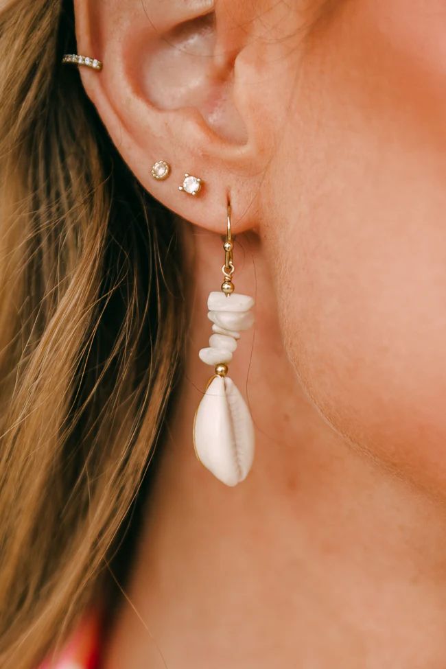 Dangle Shell Earrings Tori X Pink Lily | Pink Lily