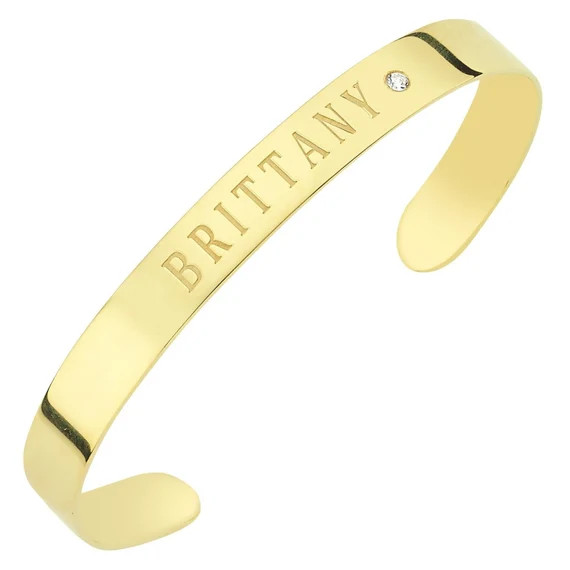 Custom Cuff with Stone | Etsy (US)