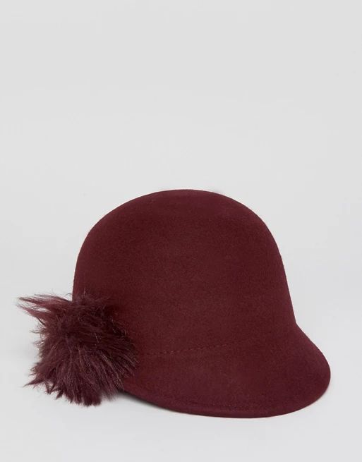 Ted Baker Felt Hat with Faux Fur Pompom | ASOS US