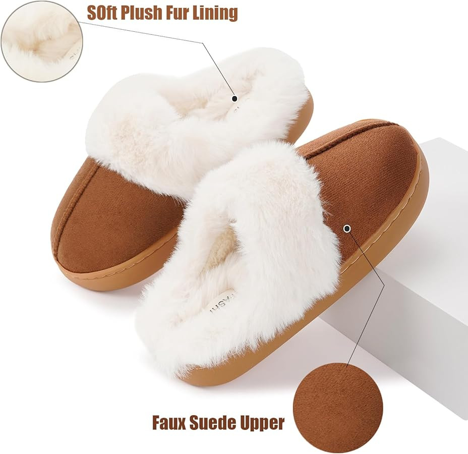 Dokela Kids Slippers Girls Boys Fuzzy House Slippers Winter Warm Soft Plush Lined Memory Foam Hou... | Amazon (US)