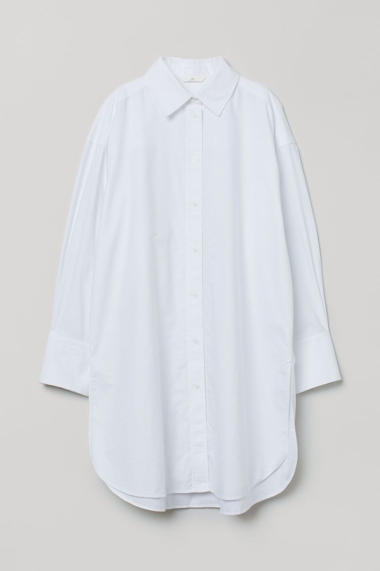 H & M - Oversized Shirt - White | H&M (US + CA)
