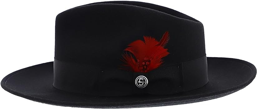 Stetson Men's Gurnee Crushable Soft Wool Felt Fedora Hat | Can Be Packed in a Travel Bag | Grosgr... | Amazon (US)