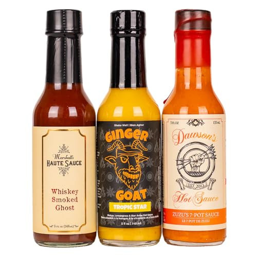 Hot Ones Hot Sauce Challenge - Season 22 Heat Pack - Hot Sauce Gift Sets Made With Natural Ingredients - Hot Sauce Variety Pack: Whiskey Smoked Ghost, Tropic Hot Star & Zuzu 7-Pot (3-Pack) | Amazon (US)