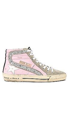 Golden Goose Slide Sneaker in Orchid Pink, Taupe, Black, & Silver from Revolve.com | Revolve Clothing (Global)