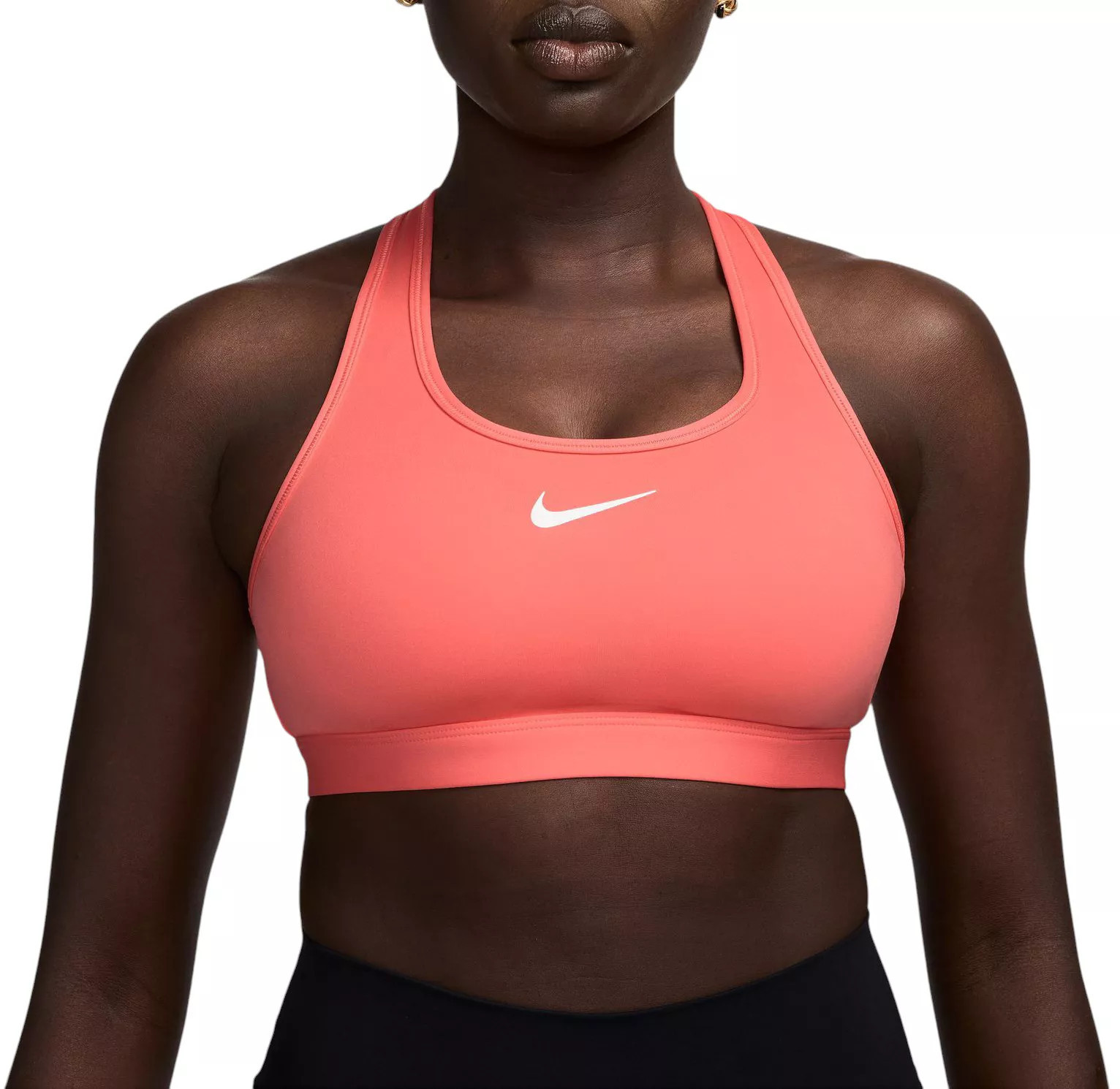 Nike Women's Swoosh Medium Support Padded Sports Bra, Magic Ember | DICK'S Sporting Goods