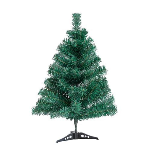 2FT Artificial Christmas Tree, Green Tabletop Christmas Pine Tree with Plastic Stand Mini Xmas Tree for Christmas Indoor Outdoor Holiday Home Decoration | Amazon (US)