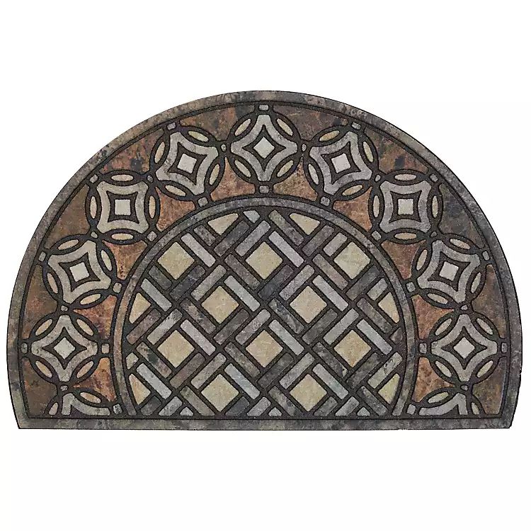 Brown Deco Tile Slice Doormat | Kirkland's Home