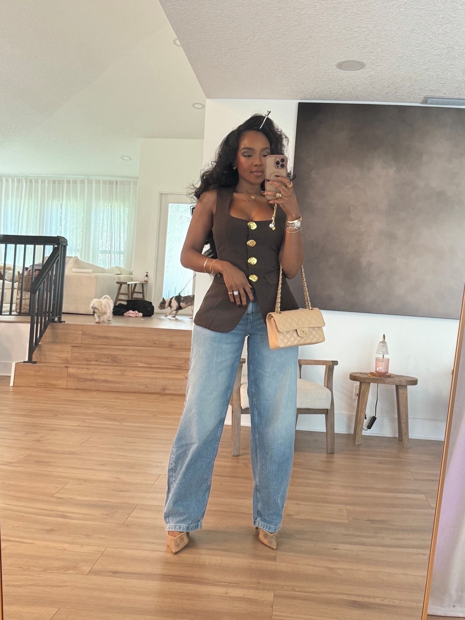 This is one of those outfits that quietly does the most.

A tailored vest instantly elevates denim, making this look feel intentional without trying too hard. It’s the kind of piece you can wear buttoned up, layered over a tee, or styled open with a bodysuit — the more ways you wear it, the more the cost per wear drops.

This is exactly why I love investing in structured staples that work across seasons. Polished enough for brunch or meetings, relaxed enough for everyday errands — a true long-term shopping strategy.

Perfect for casual chic days, lunch dates, shopping, and elevated everyday wear.

📏 Sizing: Vest (Small) • Jeans (27 Long) • Heels (TTS)  
Measurements: 5’4” · 138 lbs · 34D · 27” waist · 40” hips

Save this for outfit inspiration and tap to get details.

Follow me on Instagram and YouTube @kirasfashionfinds

#LTKootd #LTKgrwm