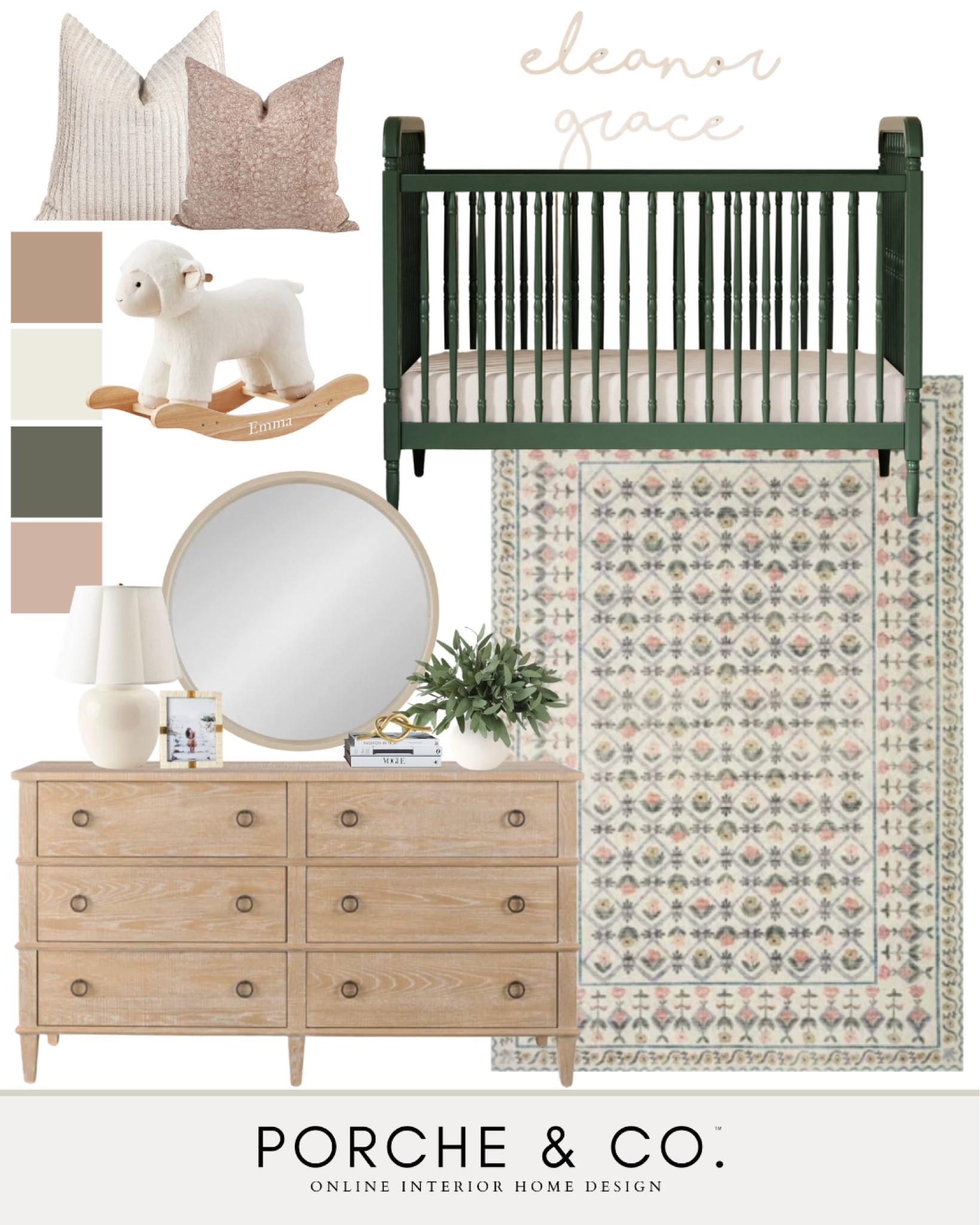Girls nursery inspo, nursery mood board, nursery decor, green and pink nursery, neutral nursery, olive nursery, girls nursery design ideas 

#LTKbaby #LTKSeasonal #LTKhome