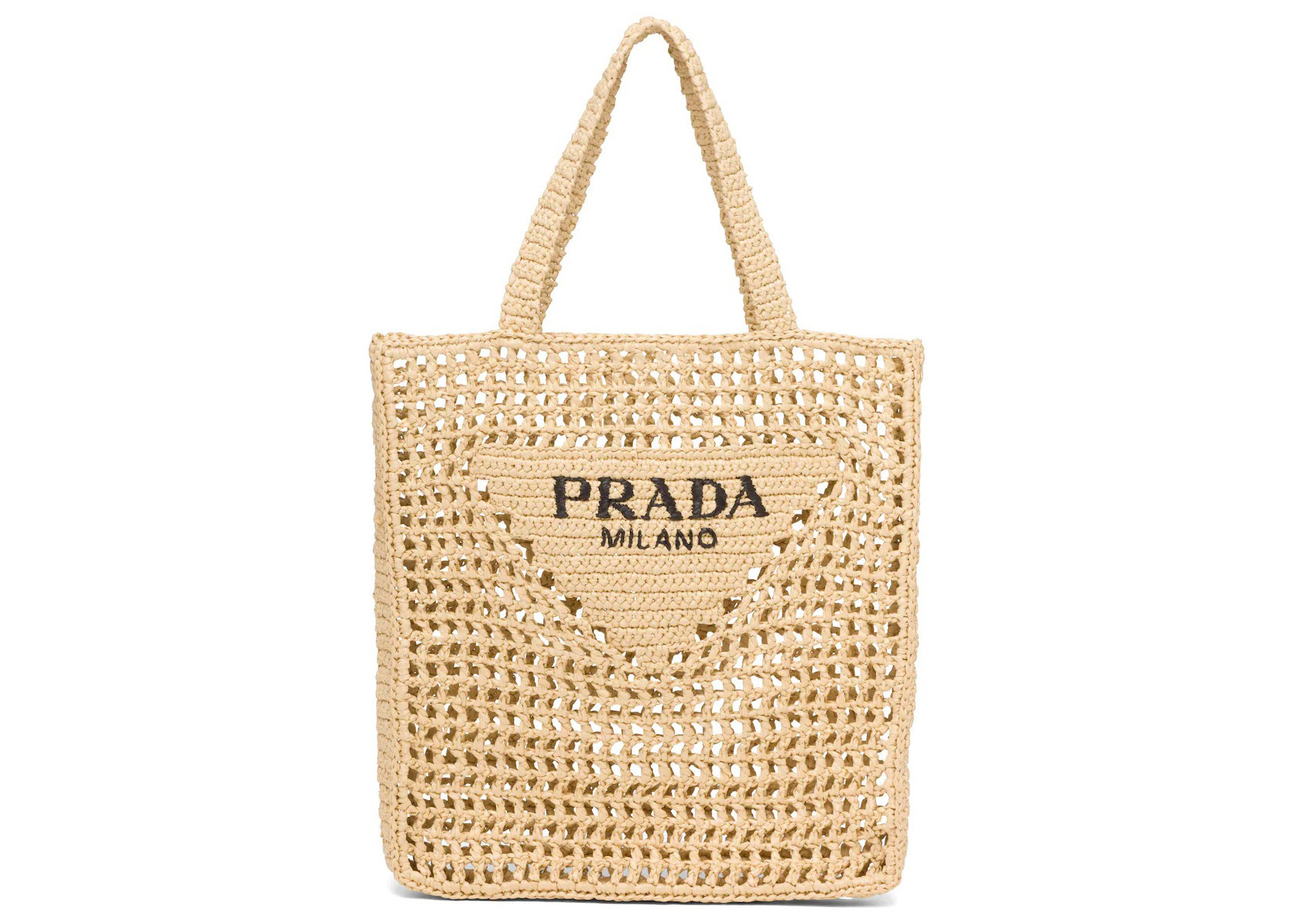Women's Prada Raffia Tote Bag in Tan | StockX