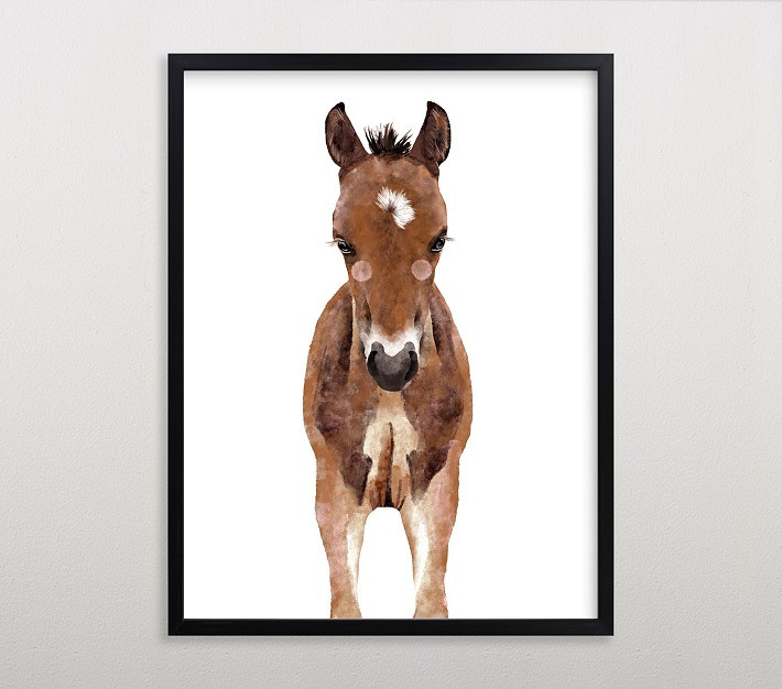 Limited Edition Minted® Baby Animal Horse Wall Art by Cass Loh | Pottery Barn Kids