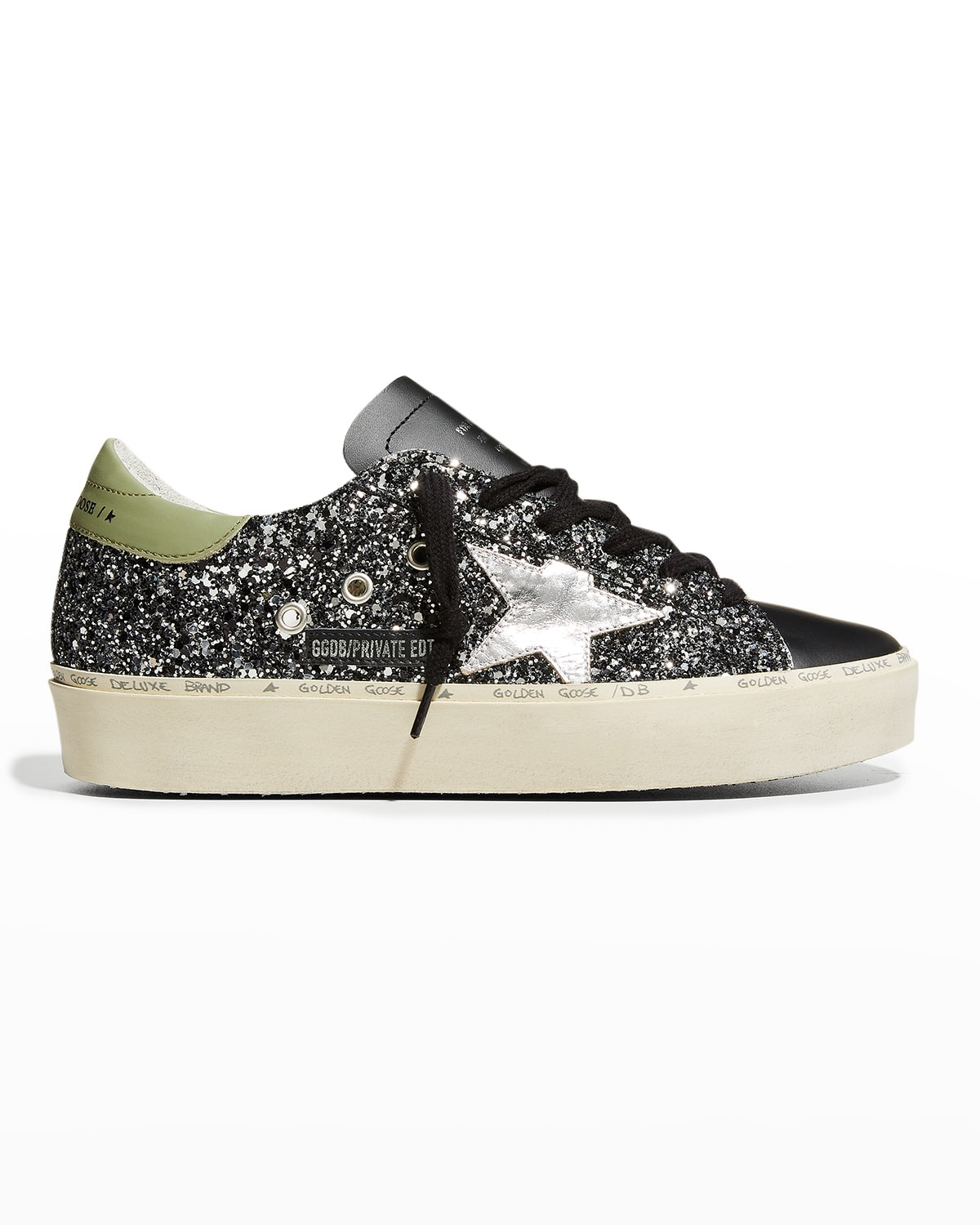 Hi Star Glitter Low-Top Sneakers | Neiman Marcus