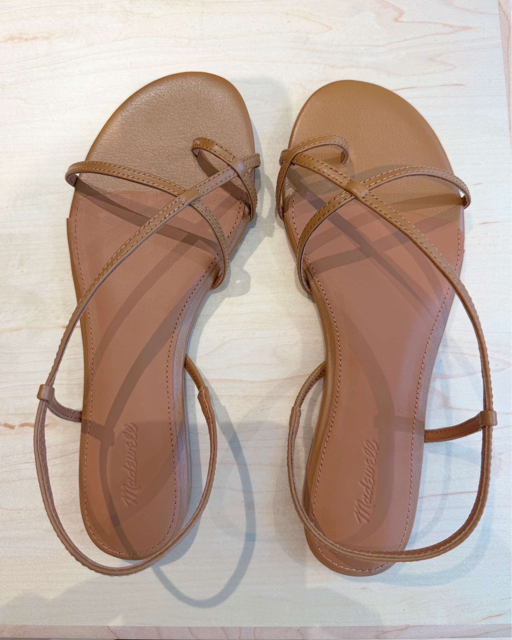 Madewell sandals on sale 25% off with code SUNNY. Popped into Madewell this weekend and came home with these pretty strappy leather sandals in ivory. Love the comfortable padded footbed and asymmetrical strappy design. Available in 4 colors. Grab a pair while they’re on sale!

#LTKxMadewell #LTKSaleAlert #LTKTravel