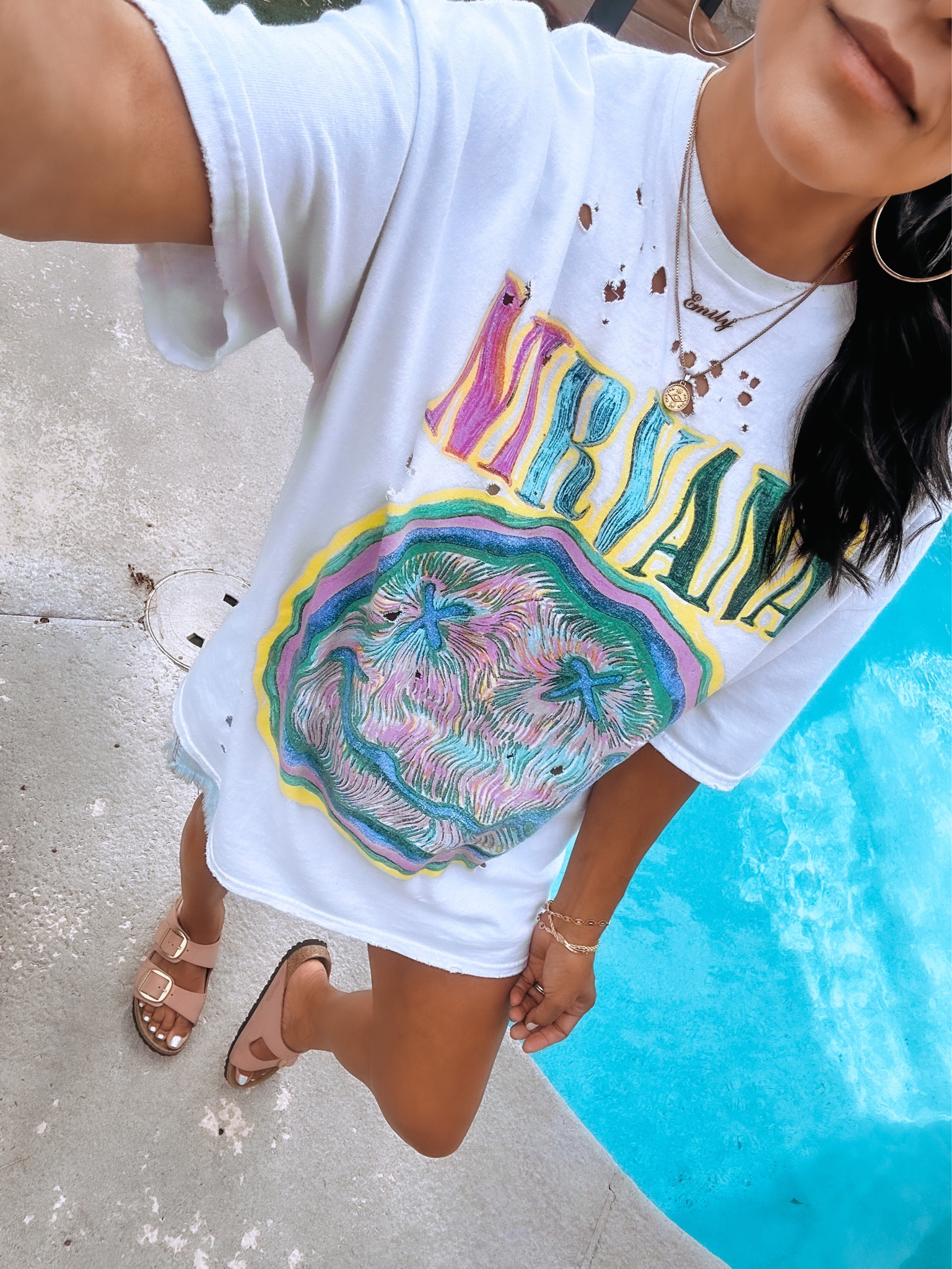 Oversized band tees!  Urban Outfitters has the best graphic tees.  Wearing S/M

#LTKFind #LTKshoecrush #LTKstyletip