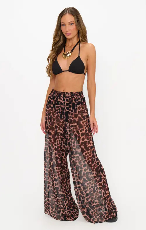 Show Me Your Mumu Jet Setter Pants in Tortoise Shell at Nordstrom, Size Medium | Nordstrom