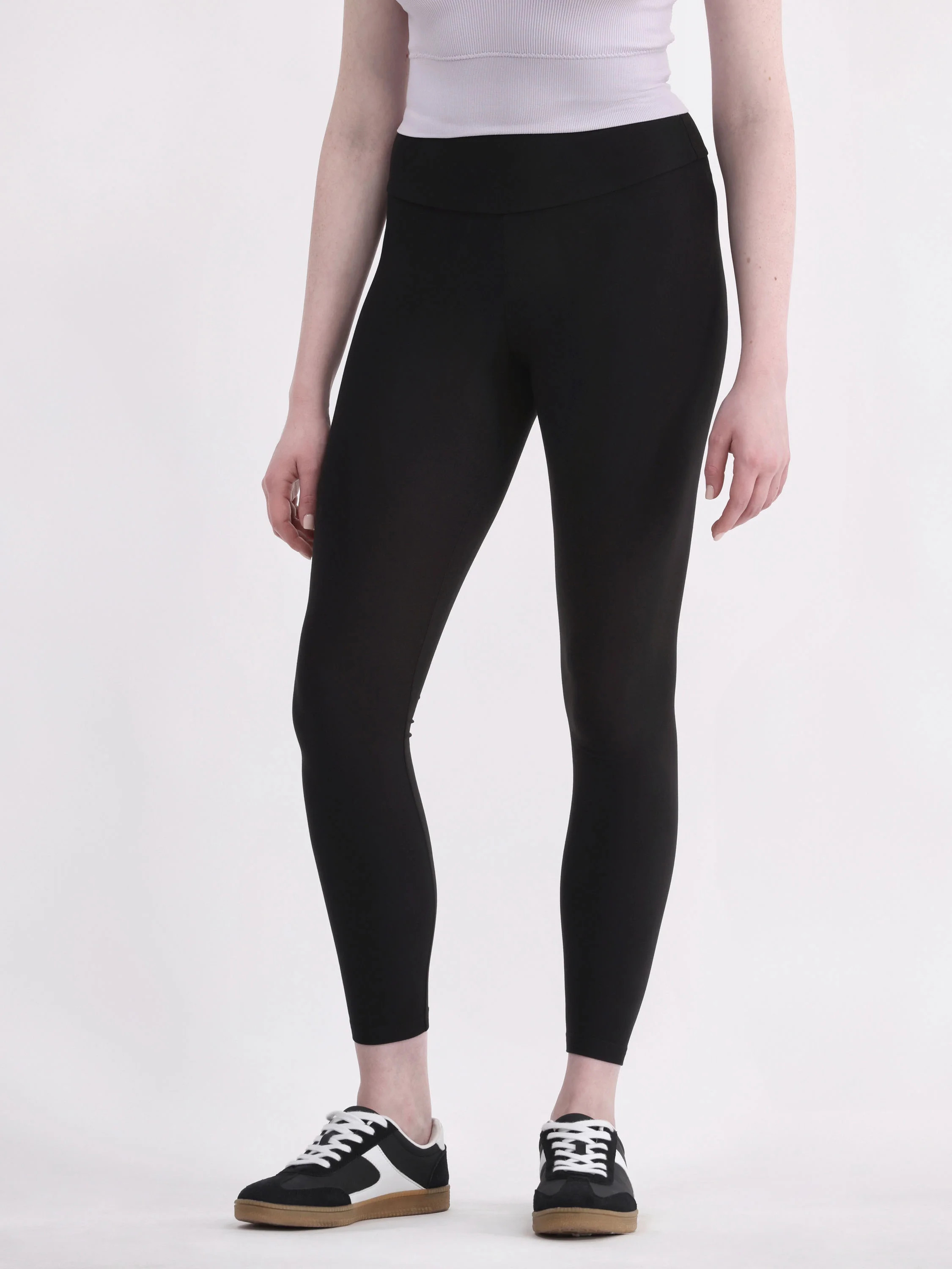 No Boundaries Super Soft Core Ankle Leggings, 27.5”Inseam, 1 and 2-Pack, Women's & Women's Plus... | Walmart (US)