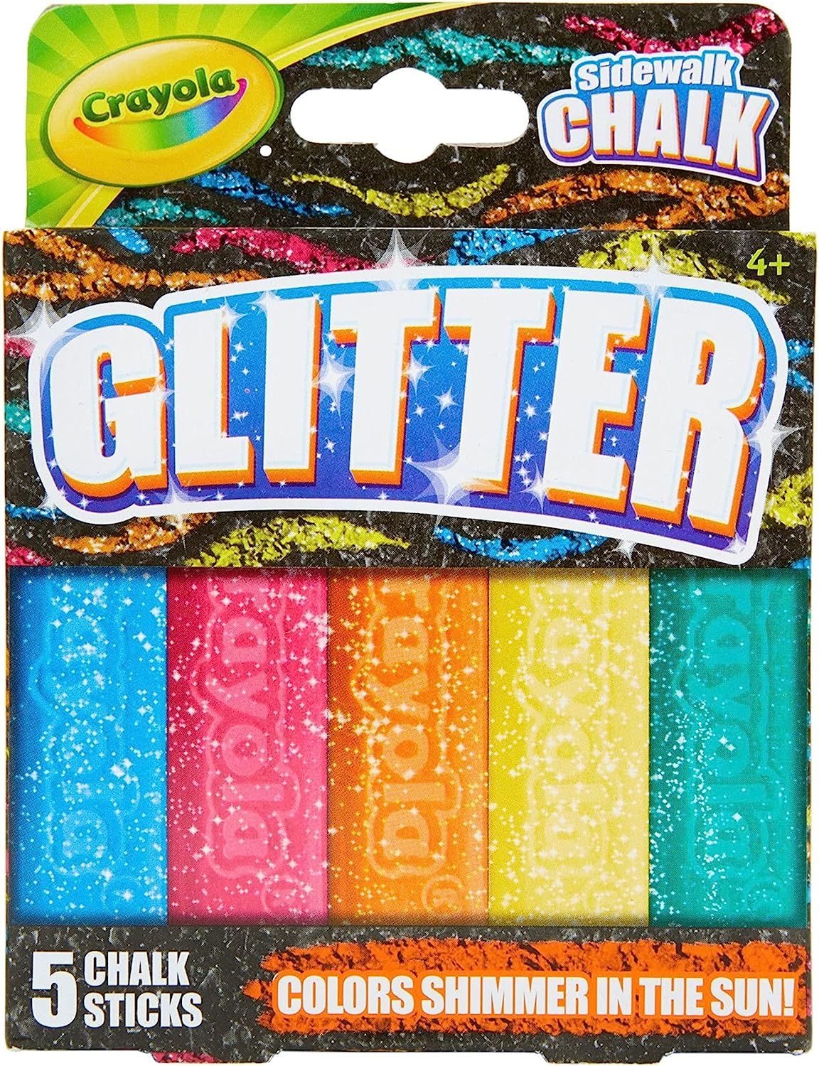 Crayola Glitter Chalk 5ct | Amazon (US)
