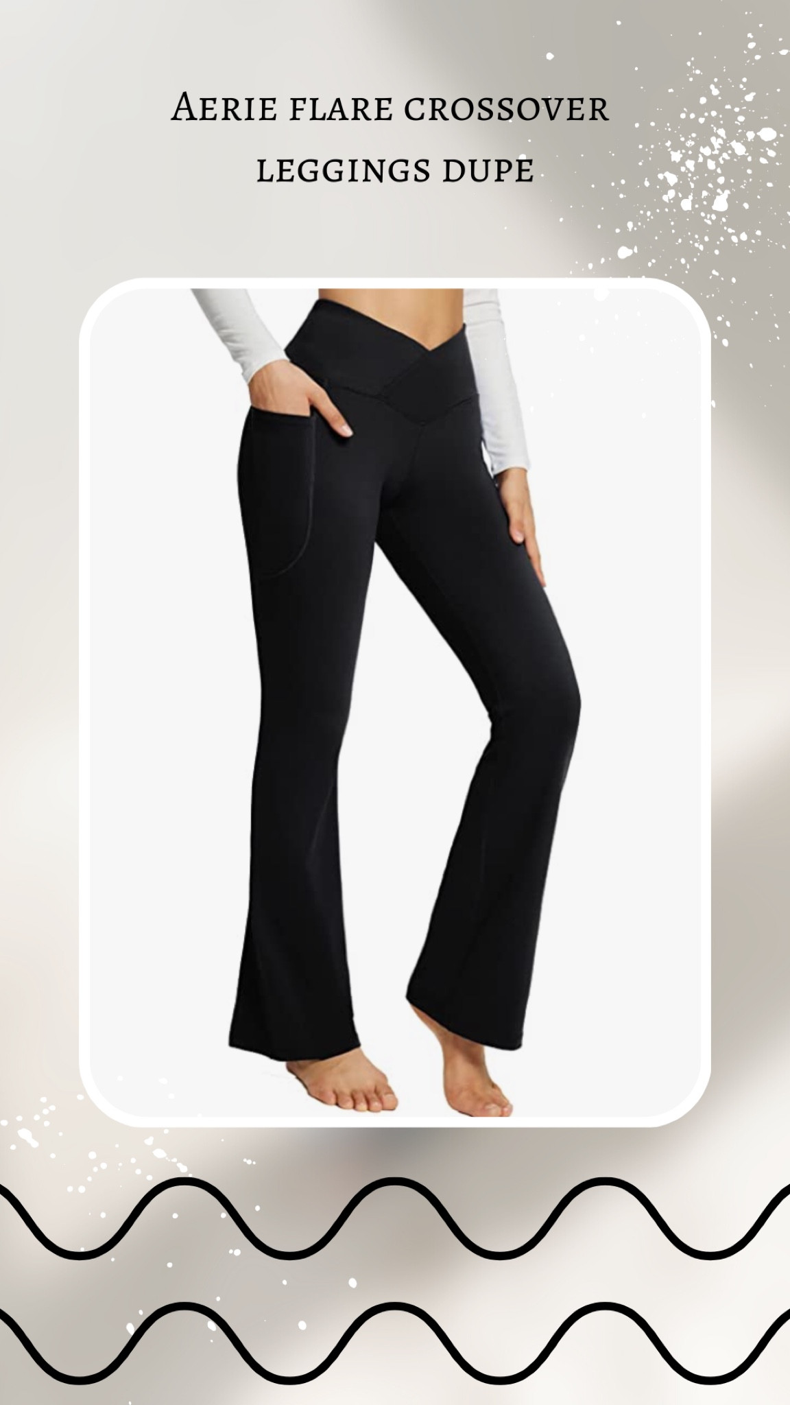 Aerie high waisted crossover flare leggings dupes. Amazon leggings on sale for $22 right now! Sizes XS-3XL. 

#aeriedupes #dupe #amazon #leggings #flareleggings #plussize #sizeinclusive #curves #crossoverleggings

#LTKsalealert #LTKunder50 #LTKcurves