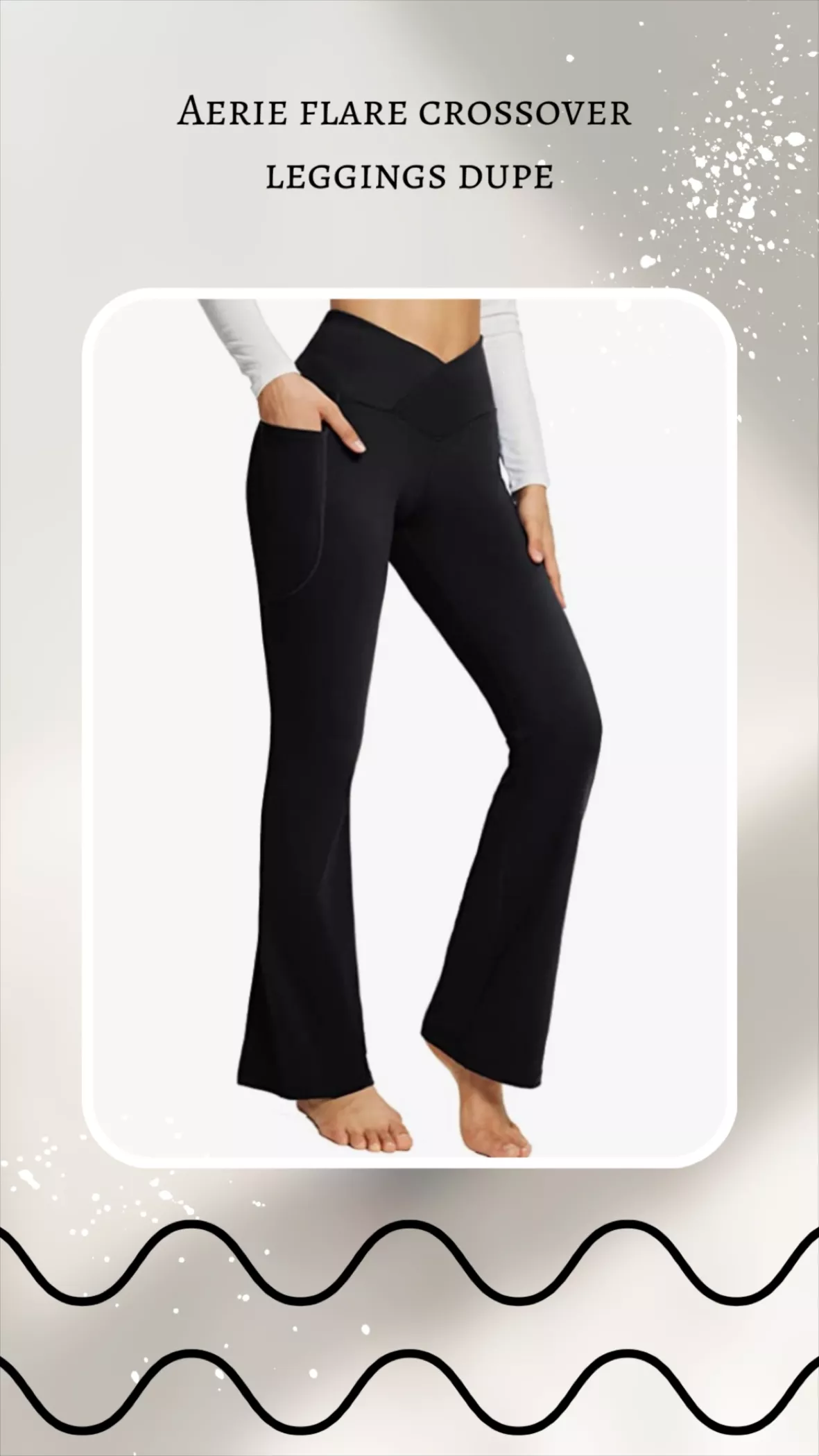 BALEAF Women's Flare Leggings, Trendy Crossover Yoga Pants, High Waist  Casual Workout Bell Bottom…