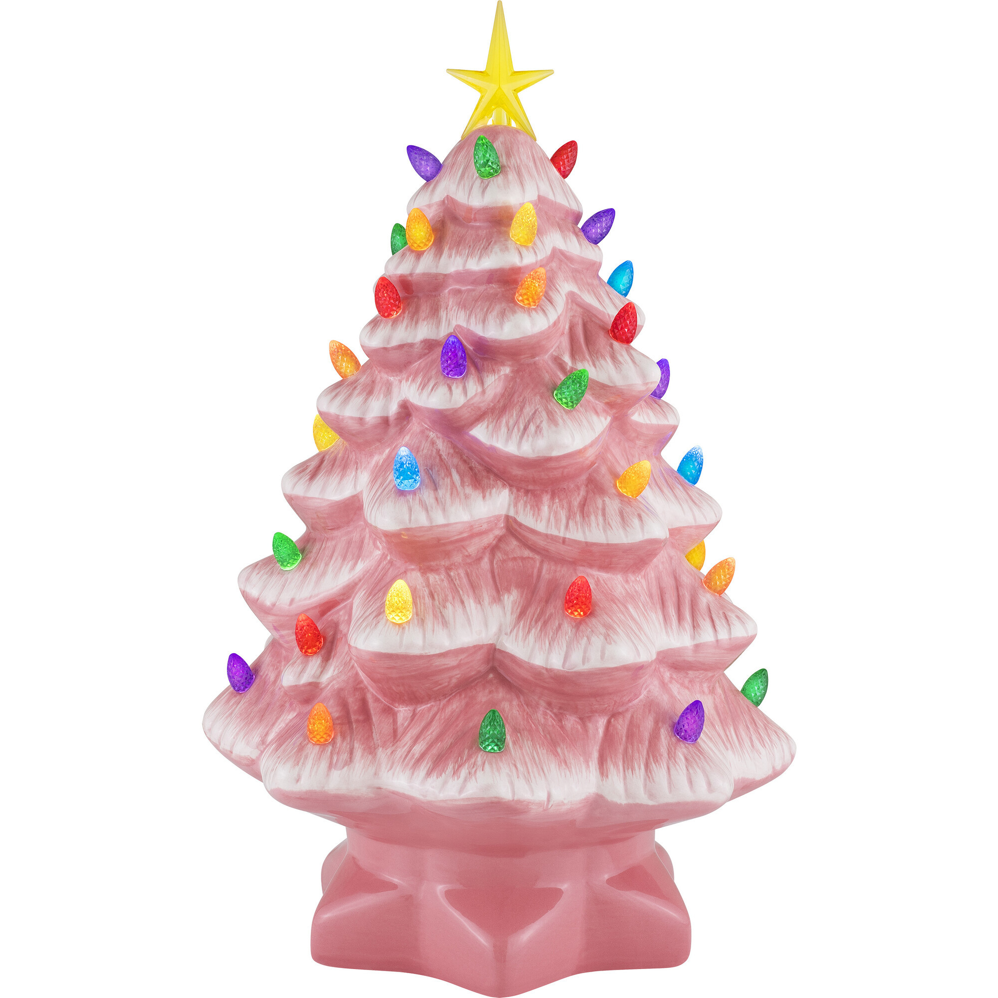 Nostalgic 14" Christmas Tree, Pink | Maisonette
