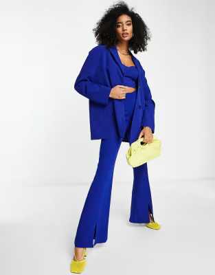 Extro & Vert super slouchy blazer in cobalt blue | ASOS (Global)