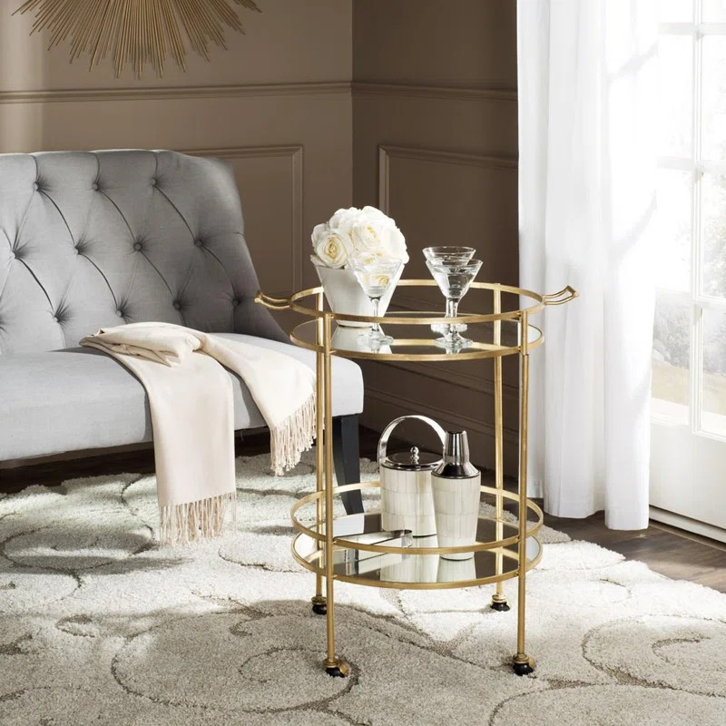 Oxendine Metal Bar Cart | Wayfair North America