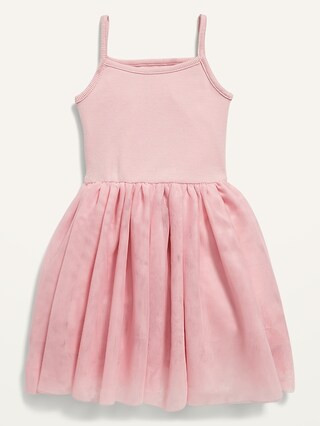Sleeveless Rib-Knit Tutu Dress for Toddler Girls | Old Navy (US)