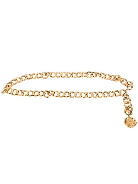 CC logos medallion charm chain belt | Farfetch (US)