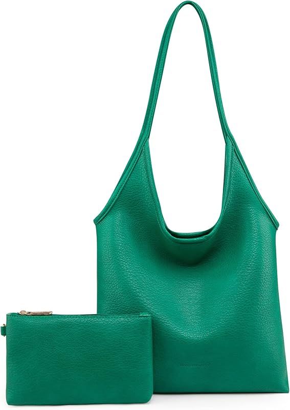 Montana West Slouchy Hobo Bags for Women Soft Designer Shoulder Purses Ladies Top Handle | Amazon (US)