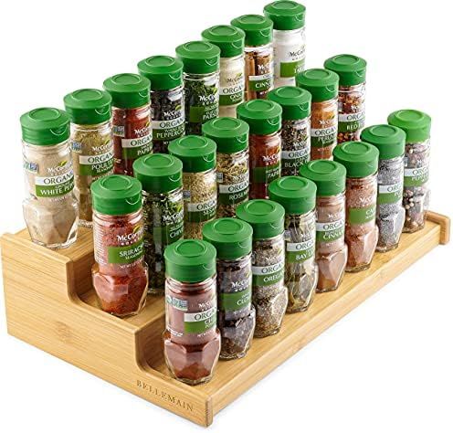Bellemain 3-Tier Spice Rack | Bamboo Spice Rack Organizer for Cabinet, Spice Shelf Riser, Seasoni... | Amazon (US)