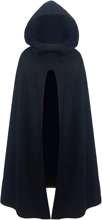 Arjungo Women's Gothic Hooded Open Front Poncho Renaissance Witch Cape Halloween Costumes Outerwe... | Amazon (US)
