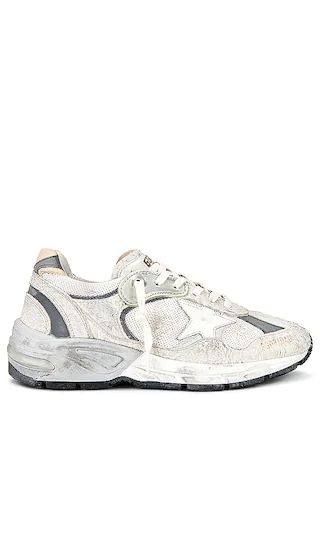 Running Dad Sneaker in White & Silver | Revolve Clothing (Global)