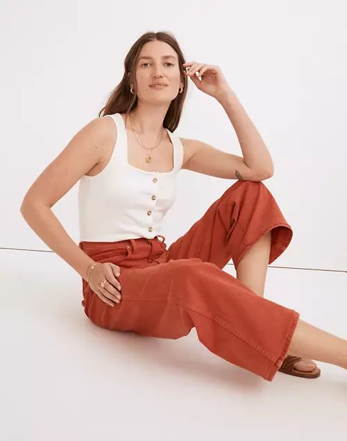 The Perfect Vintage Wide-Leg Jean: Garment-Dyed Edition | Madewell