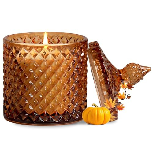 Pumpkin Spice Scented Candles,Sweet & Spicy Cinnamon Pumpkin Candles, Fall Scented Candles for Thanks Giving, Large Jar Candle for Home Scented, Natural Soy Wax Candle, Home Fragrance Decor | Amazon (US)