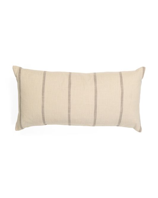 Made In Usa 13x26 Stripe Lumbar Pillow | TJ Maxx